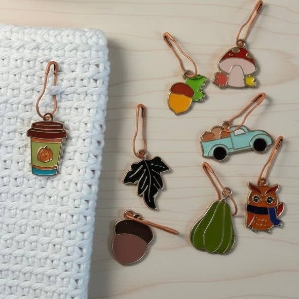 Autumn Bliss Stitch Markers - Set o 8