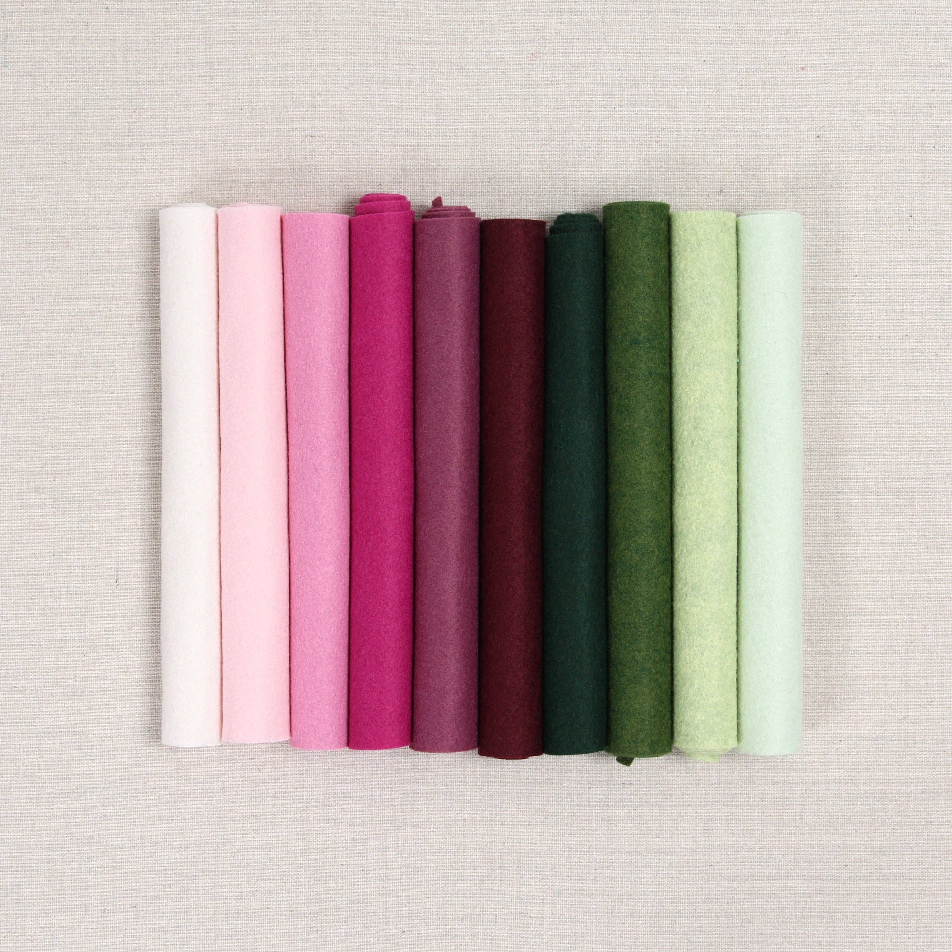Wool Felt Sheets, Cranberry Christmas
