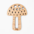 Mushroom Knitting Needle Gauge Tool