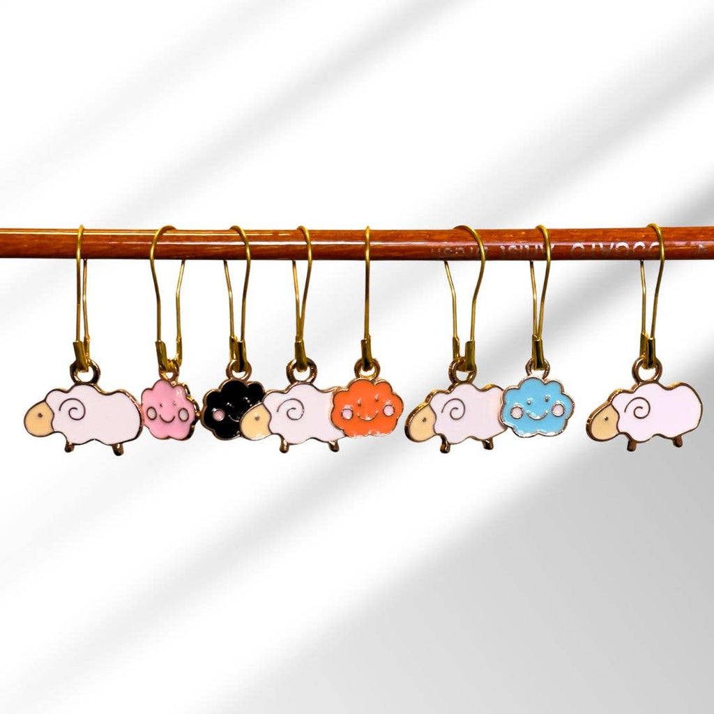 Counting Sheep Stitch Markers - Set of 8