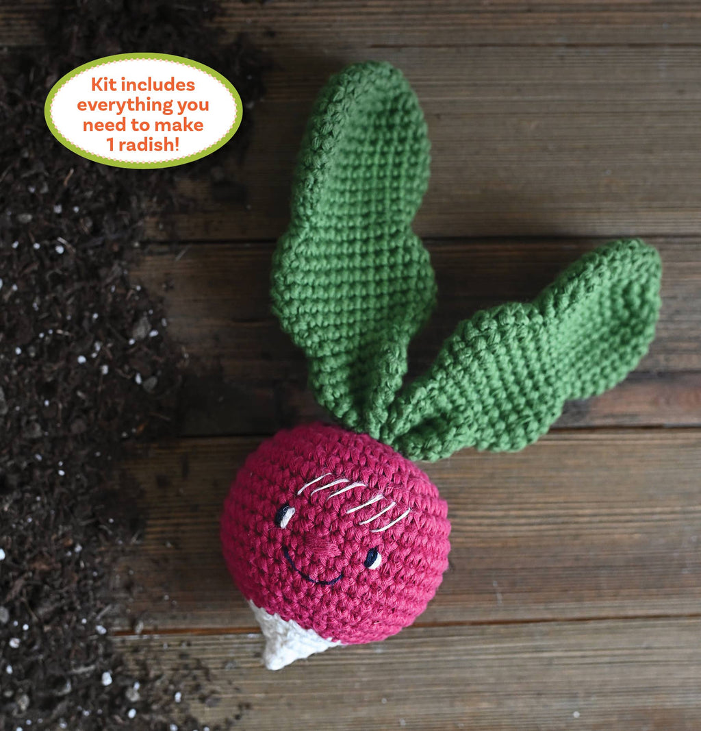 Crochet Your Veggies Amigurumi Kit Radish