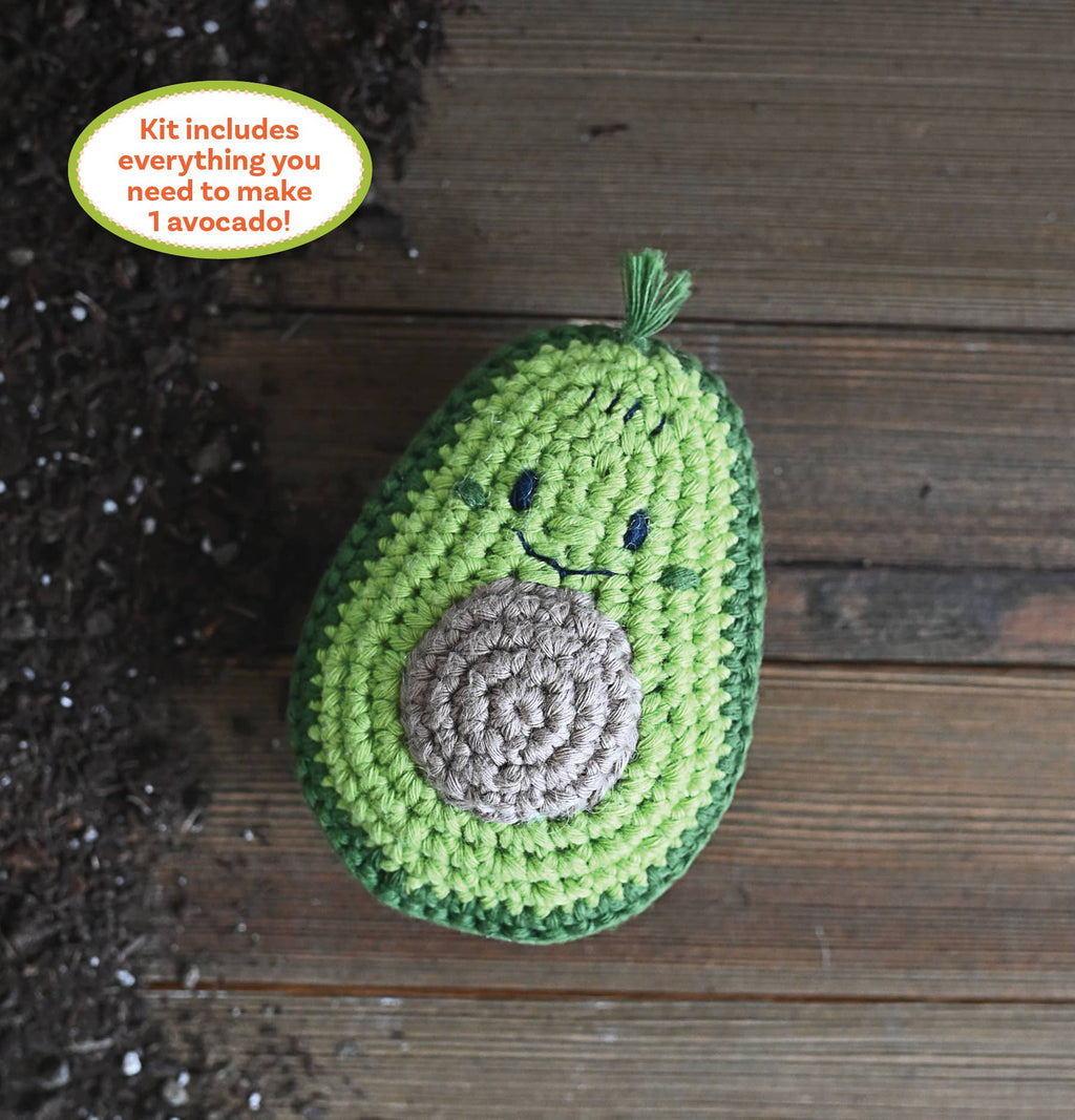 Crochet Your Veggies Amigurumi Kit Avocado