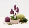 Mushroom Needle Felting Kit - Purple