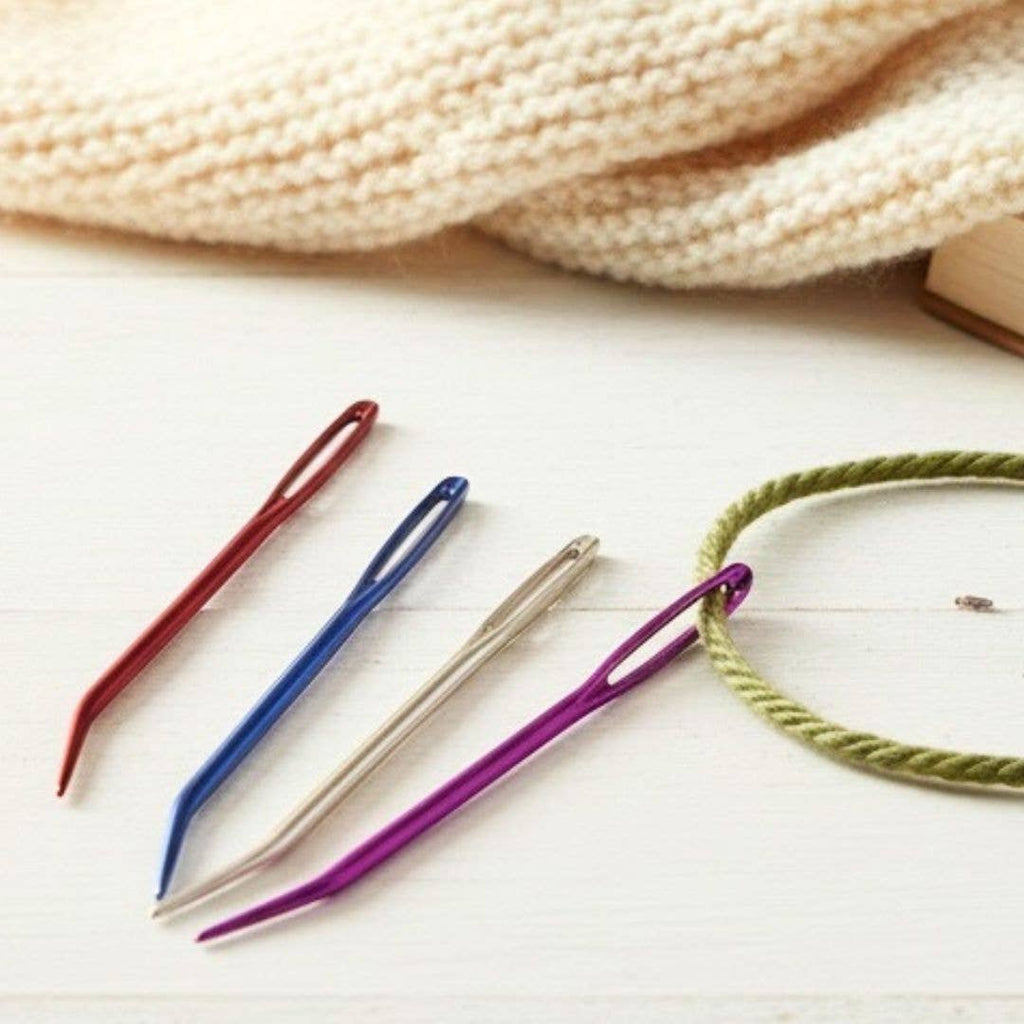 Bent Tip Darning Needles - Set of 4
