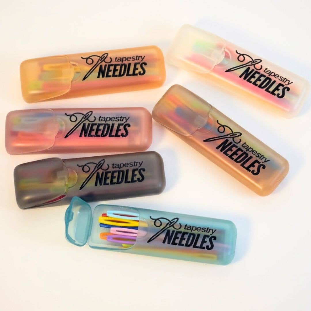 Tapestry Needle Case with 12 Needles