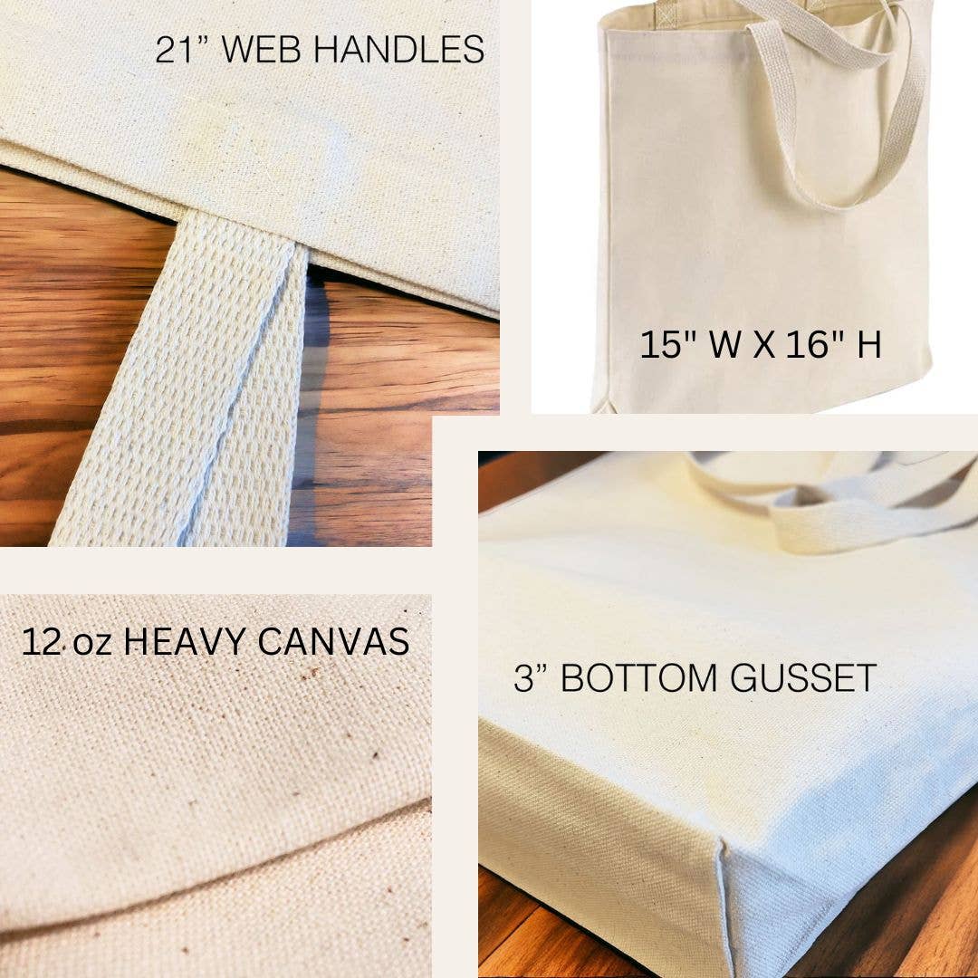 Life Happens Yarn Helps Canvas Tote Bag, Yarn Lover