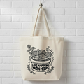 Life Happens Yarn Helps Canvas Tote Bag, Yarn Lover