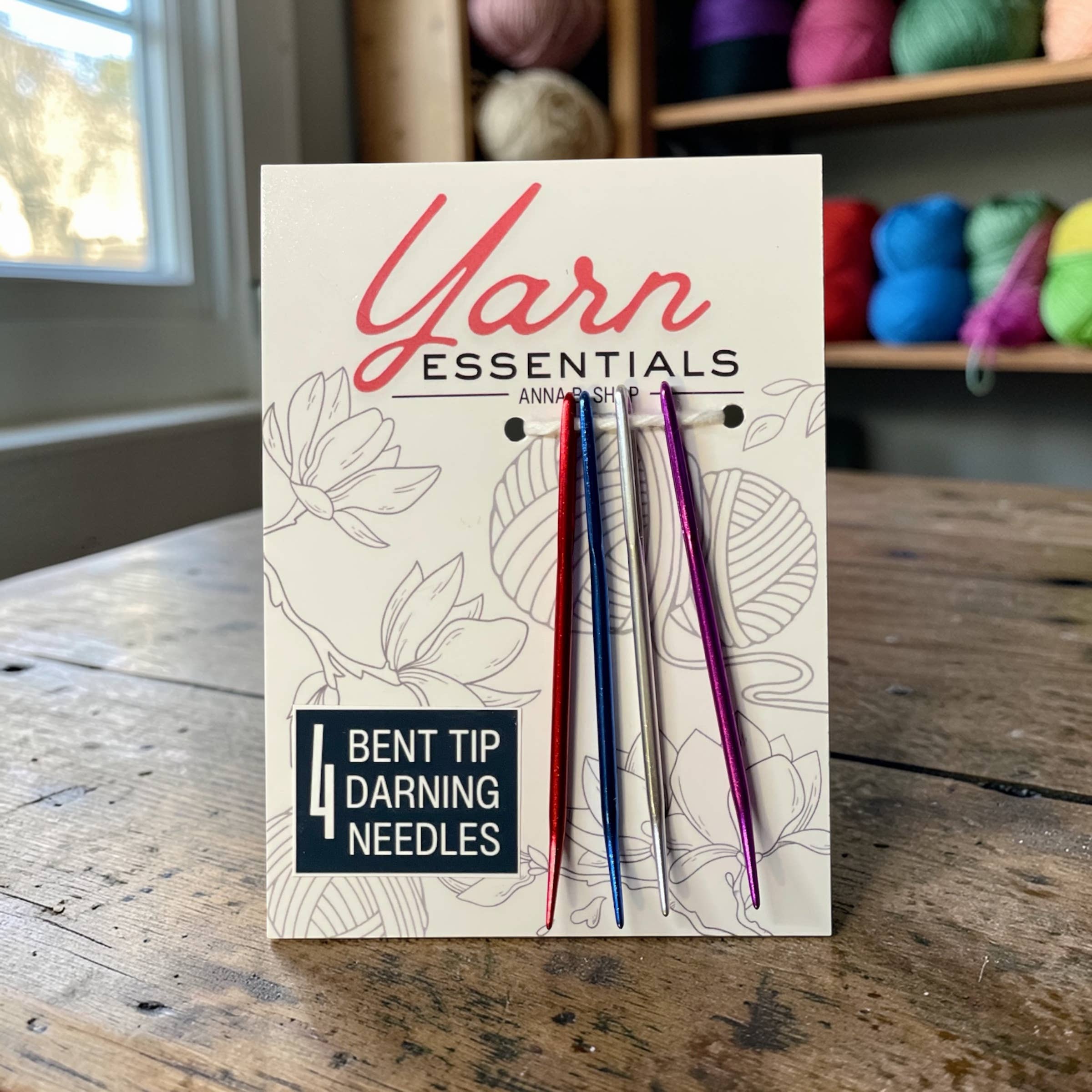 Bent Tip Darning Needles - Set of 4
